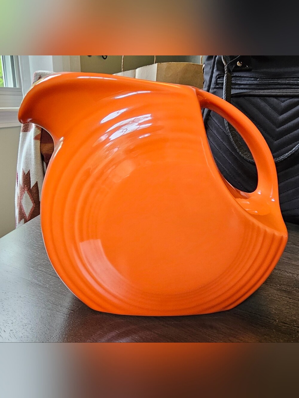 Fiestaware Pitcher Poppy Color